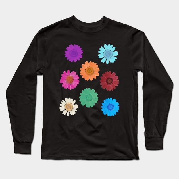 Watercolor Flowers, Colorful Floral Design for Nature Lover Long Sleeve T-Shirt by ProPod